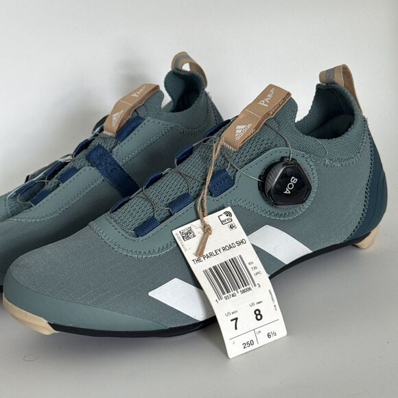 BRAND NEW Adidas Parley Road Men\'s Cycling Shoes BOA Green Men 7 Wmn 8 main image 8